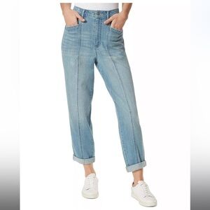 FRAYED High Rise Tapered Size 25 Jeans